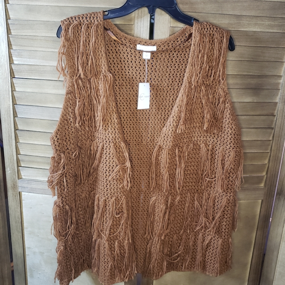 J / M sportswear Fringed sweater vest